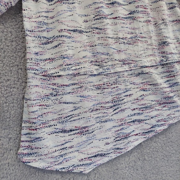 Pure Jill J Jill Asymmetric Tunic Top XL Cotton Modal Shirt Half Sleeve - Picture 2 of 12